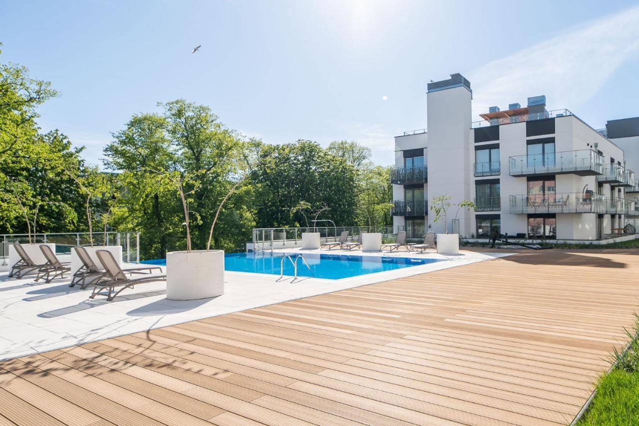 Faro Apartamenty Nadmorskie Tarasy Spa Przy Latarni I Molo Baseny, Sauny, Fitness I Parking W Cenie 코워브제크 외부 사진